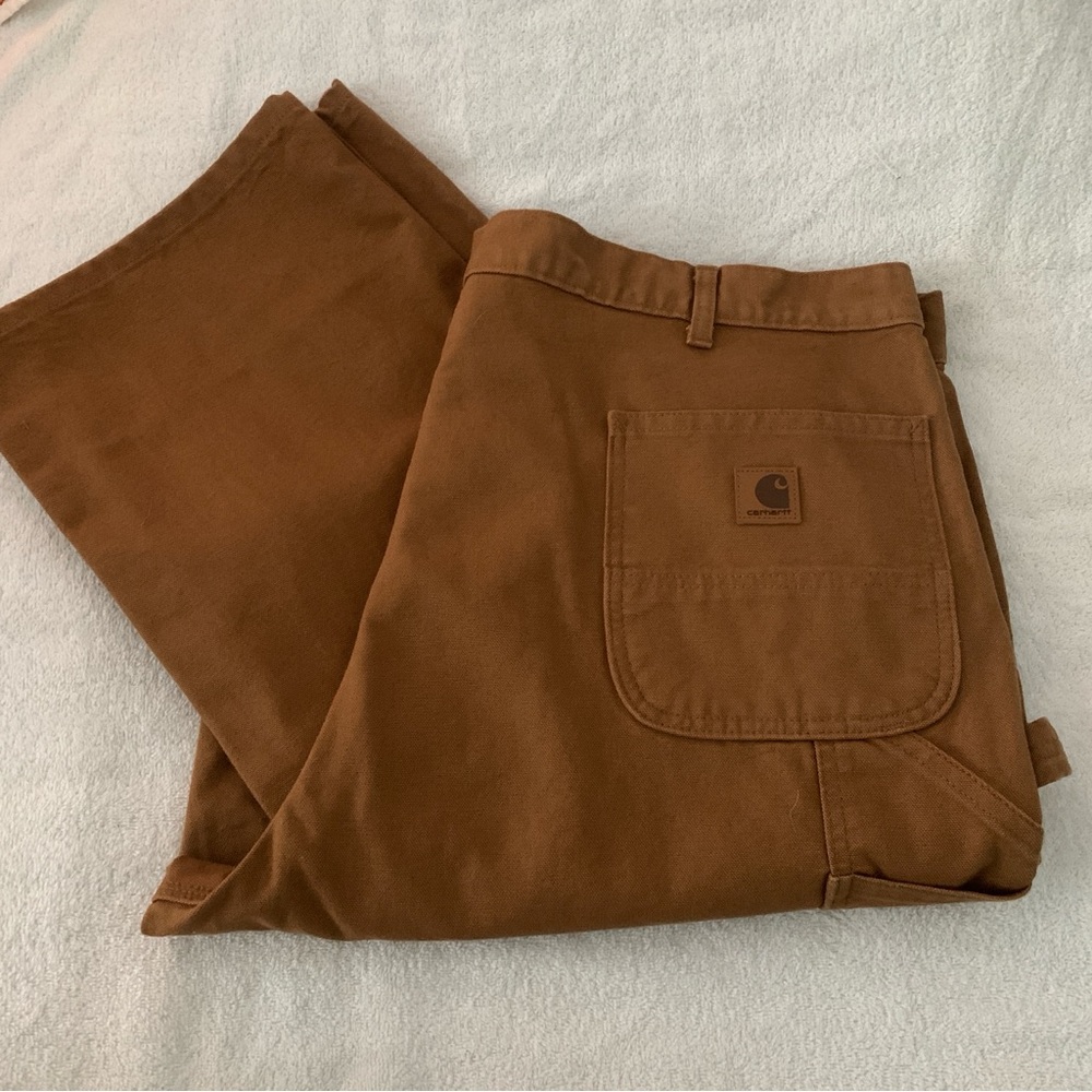 Men’s 44” x 36” CARHARTT Loose Fit Washed Duck Utility Work Pants B11-BRN NWT